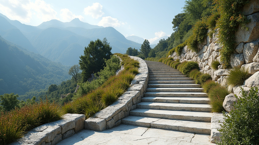 Monte-escalier extérieur installé à Erquy dans les Côtes-d
