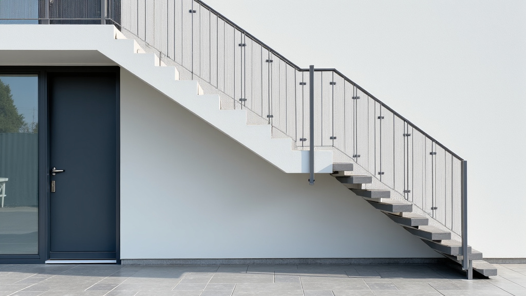 Monte-escalier extérieur installé à Gambais, résistant aux conditions météorologiques extérieures