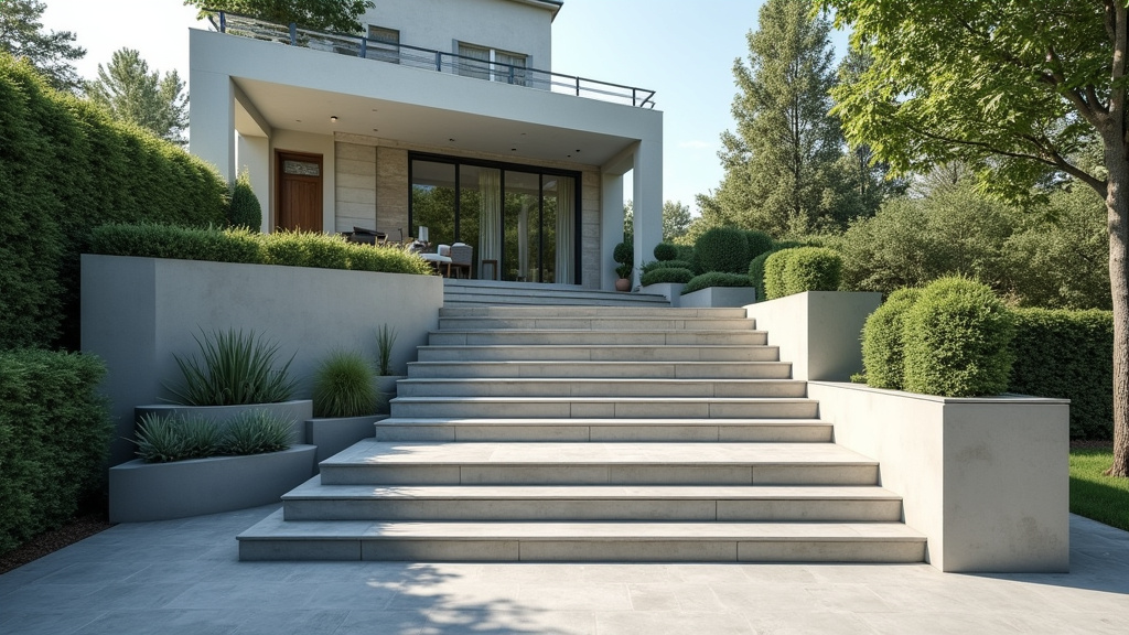 Monte-escalier extérieur installé à l