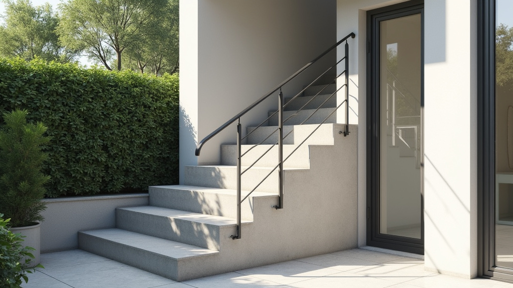 Monte-escalier extérieur installé à l