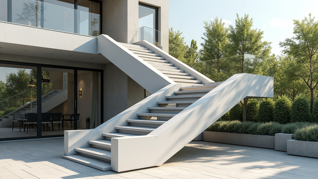 Monte-escalier extérieur installé à l