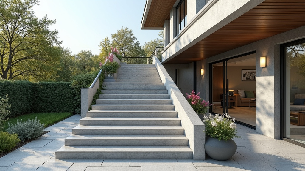 Monte-escalier extérieur installé à l