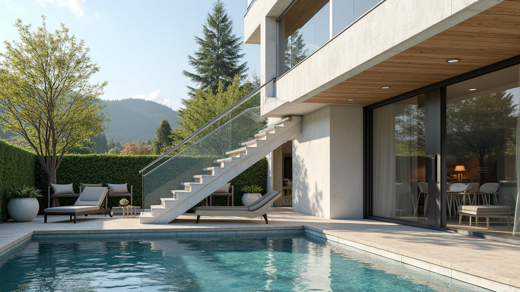 Monte-escalier extérieur installé à l