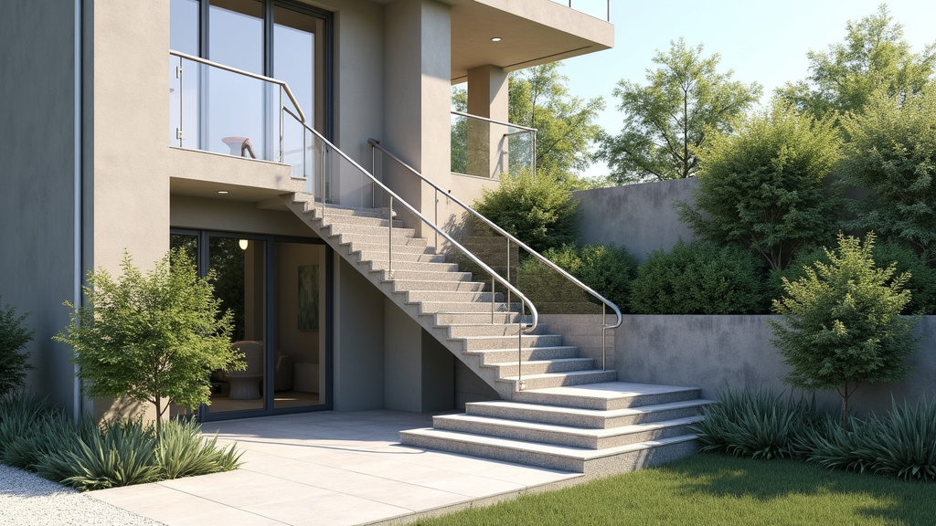 Monte-escalier extérieur installé à L