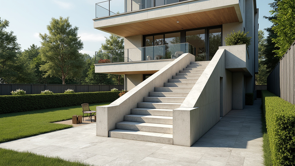 Monte-escalier extérieur installé à Marlhes sur un perron en pierre