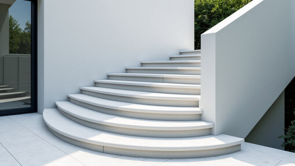 Monte-escalier extérieur installé à Sainte-Foy-de-Peyrolières, résistant aux intempéries