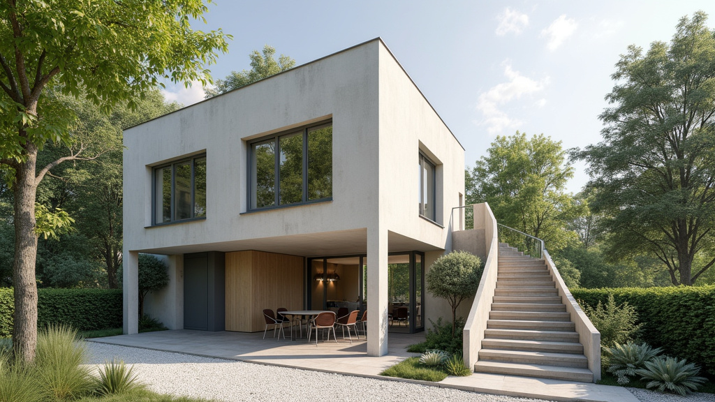 Monte-escalier extérieur installé dans une habitation à Flins-sur-Seine