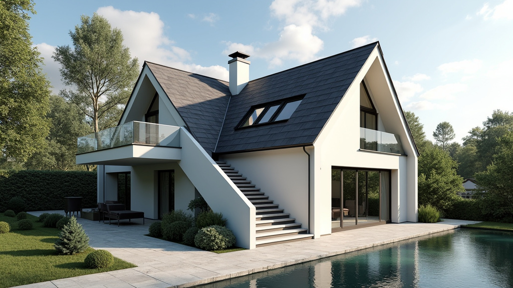 Monte-escalier extérieur installé dans une maison à Blagny