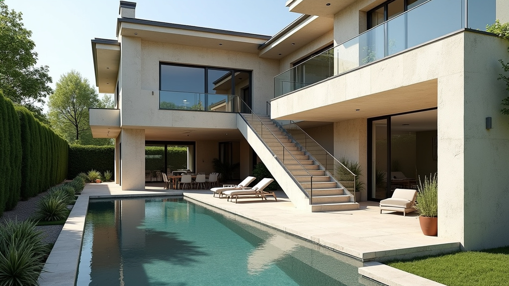 Monte escalier extérieur installé dans une maison à Bouilly, résistant aux intempéries