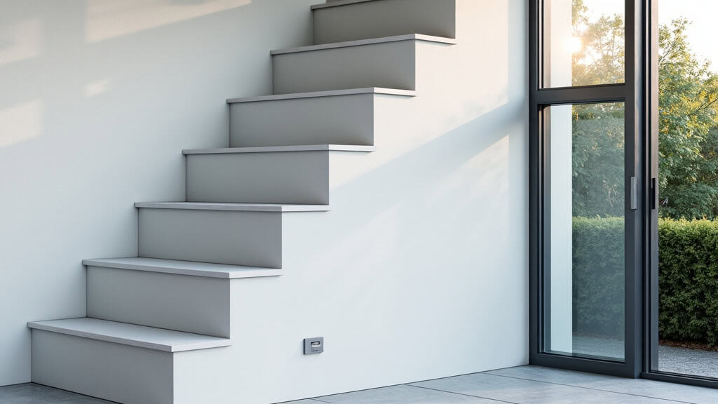 Monte-escalier extérieur installé dans une maison à Montchevreuil, résistant aux conditions météorologiques