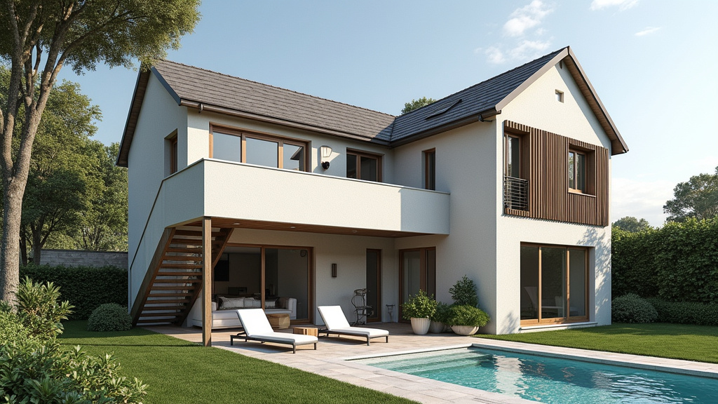 Monte-escalier extérieur installé dans une propriété à Anglet