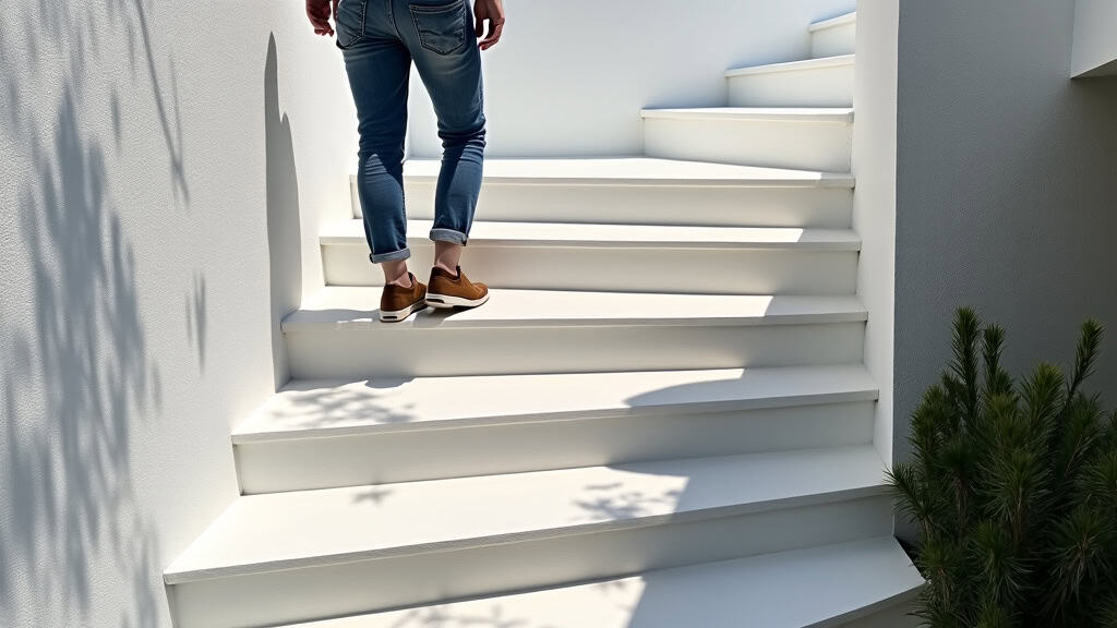 Monte-escalier extérieur installé dans une propriété à Sérignan-du-Comtat