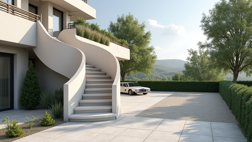 Monte-escalier extérieur installé dans une résidence à Candillargues