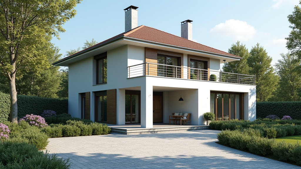 Monte escalier extérieur installé devant une maison à Bergholtz