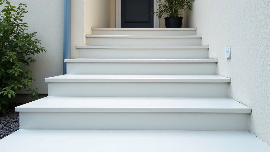 Monte-escalier extérieur installé devant une maison à Bourg-des-Comptes