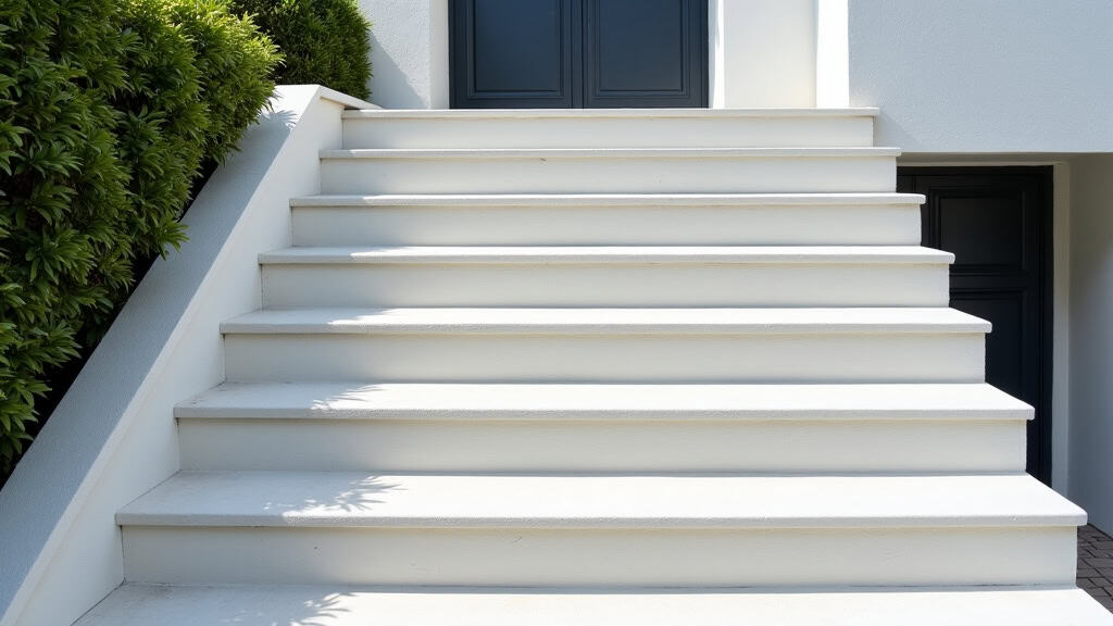 Monte-escalier extérieur installé devant une maison à Brêmes