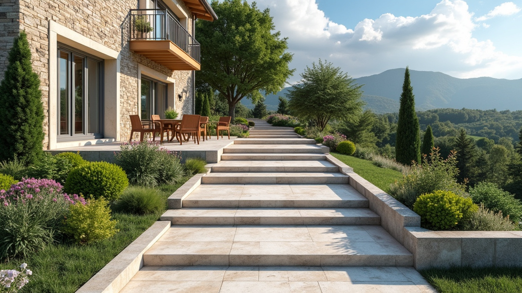 Monte-escalier extérieur installé devant une maison à Buzet-sur-Baïse