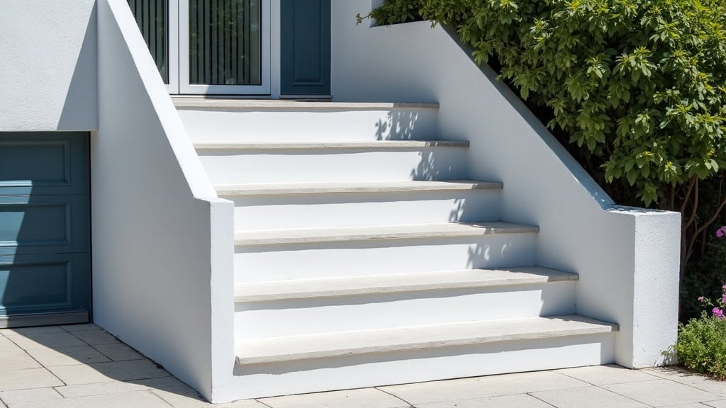 Monte-escalier extérieur installé devant une maison à Champs-sur-Tarentaine-Marchal