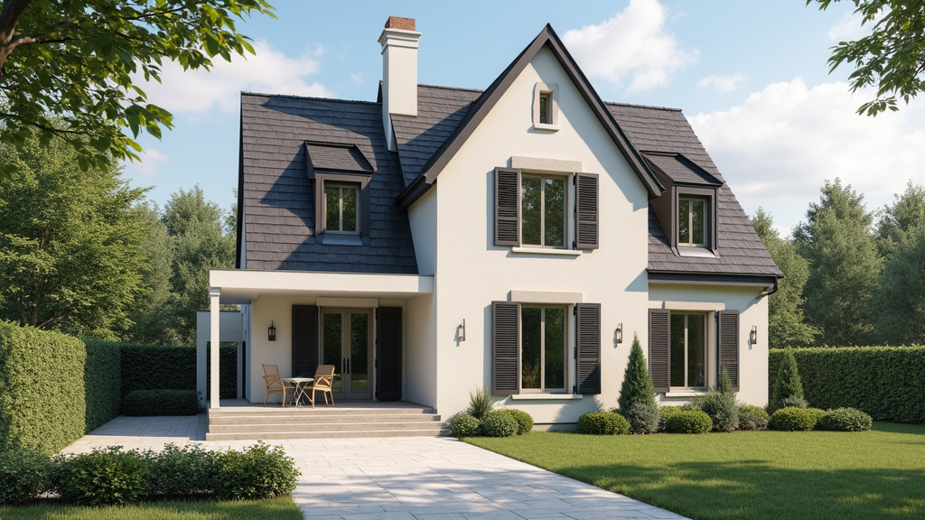 Monte-escalier extérieur installé devant une maison à Chauconin-Neufmontiers