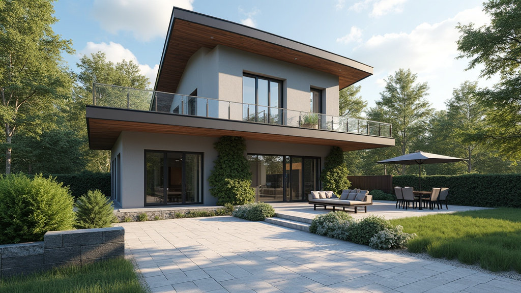 Monte-escalier extérieur installé devant une maison à Ittenheim