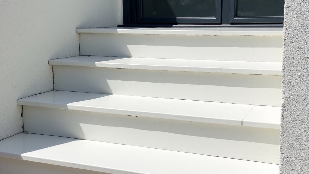 Monte-escalier extérieur installé devant une maison à Mehun-sur-Yèvre