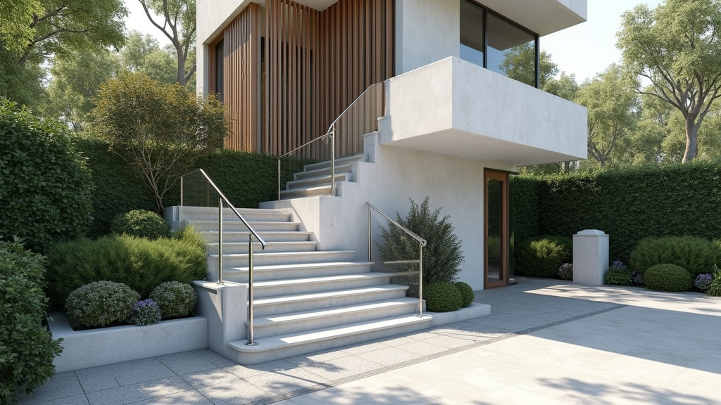 Monte-escalier extérieur installé devant une maison à Peipin