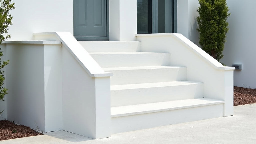 Monte-escalier extérieur installé devant une maison à Saint-Pierre-la-Palud