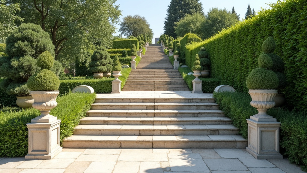 Monte-escalier extérieur installé pour accéder au jardin à Beaumont-de-Lomagne