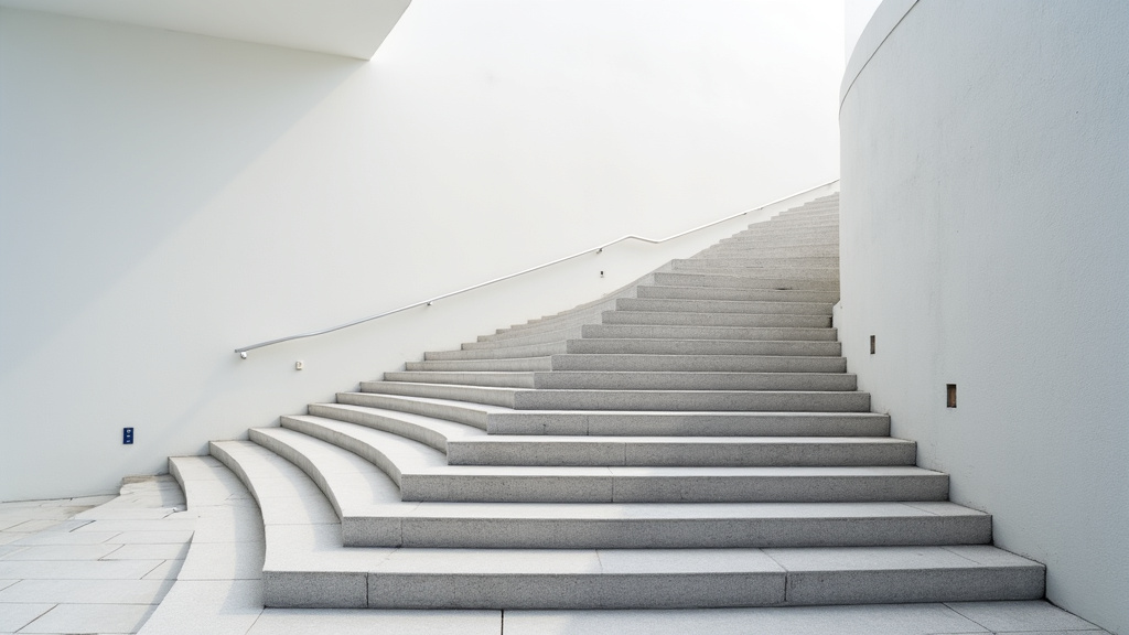 Monte-escalier extérieur installé sur les hauteurs de Bastia en Haute-Corse