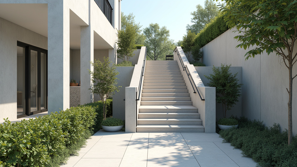 Monte-escalier extérieur installé sur les marches d