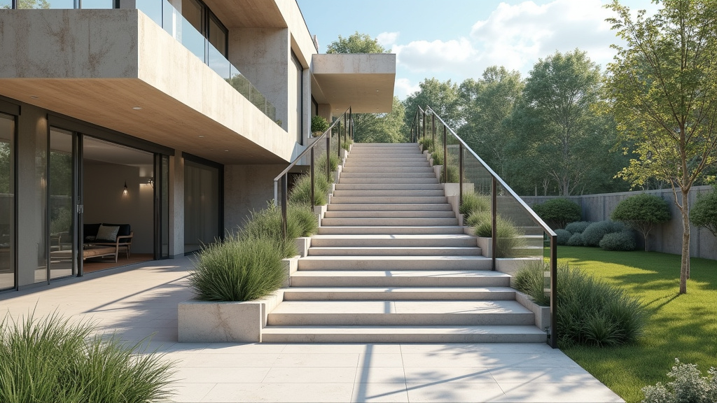 Monte-escalier extérieur installé sur les marches d