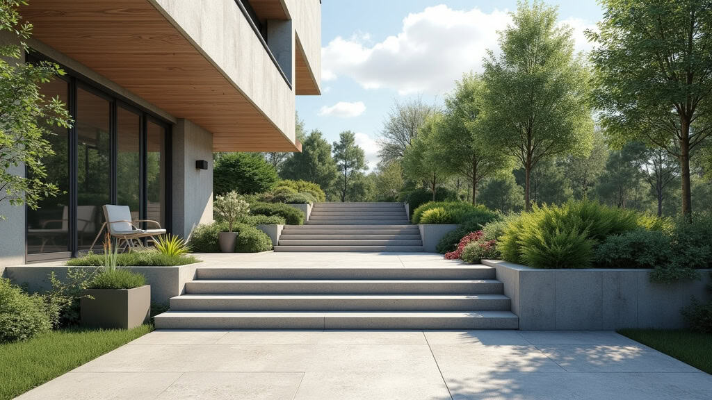 Monte-escalier extérieur installé sur les marches d