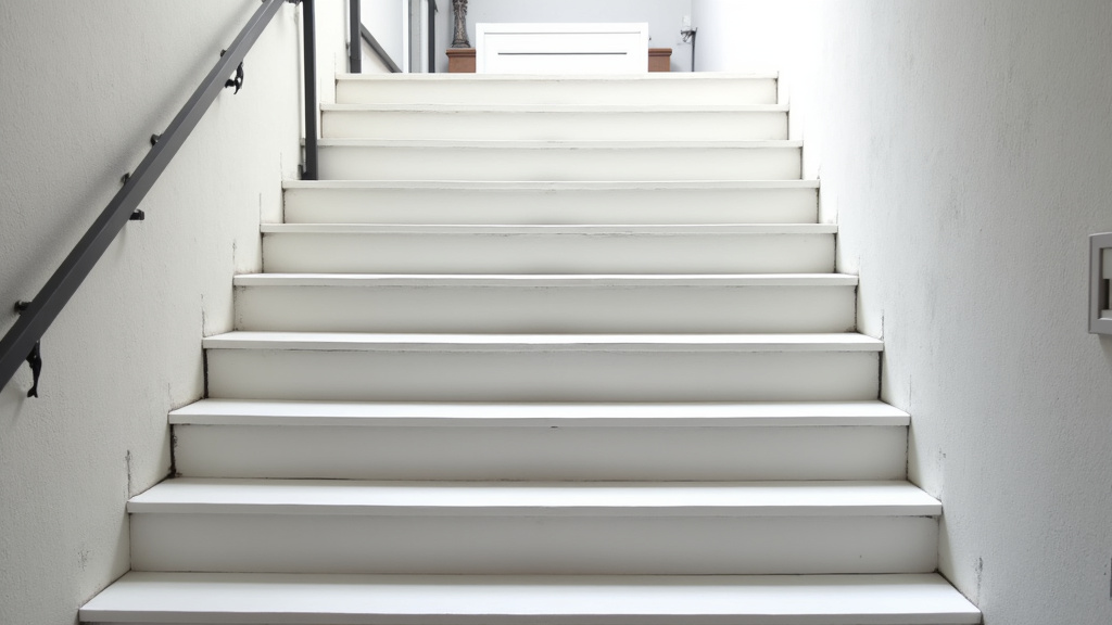 Monte-escalier extérieur installé sur un escalier en pente à Pietrosella