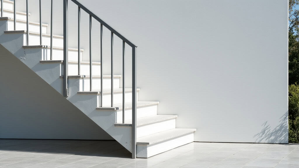 Monte-escalier extérieur installé sur un escalier extérieur à Virelade, résistant aux intempéries
