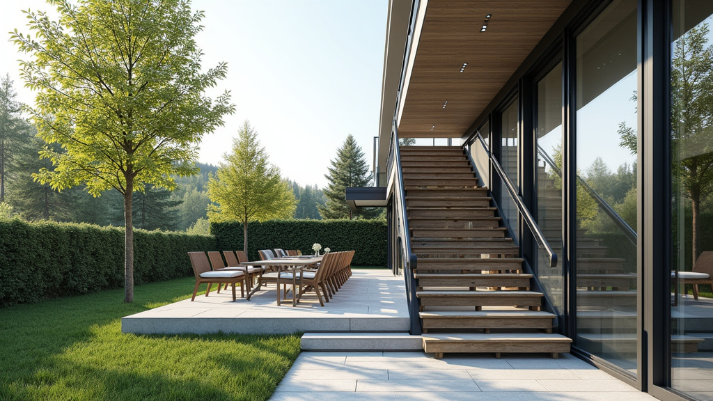 Monte-escalier extérieur installé sur un perron à Aigrefeuille-d
