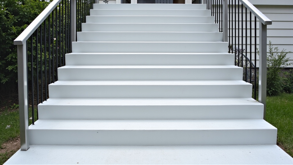 Monte-escalier extérieur installé sur un perron à Beauregard-Vendon