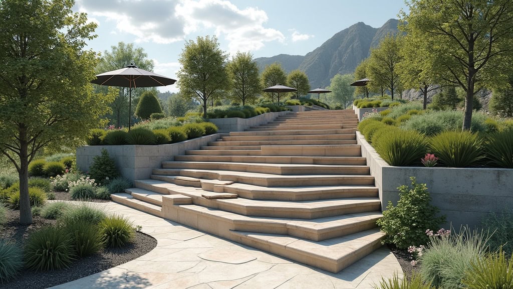Monte-escalier extérieur installé sur un perron à Escatalens (82700)