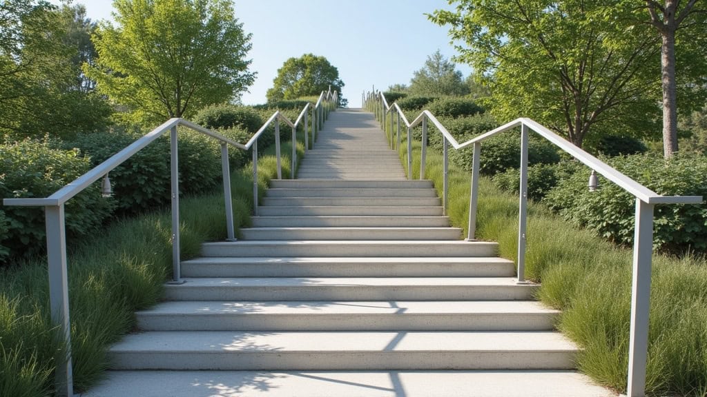 Monte-escalier extérieur installé sur un perron à Fougerolles-Saint-Valbert
