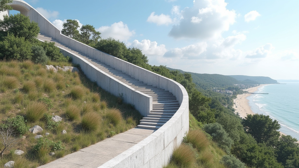 Monte-escalier extérieur résistant aux intempéries à Frénouville