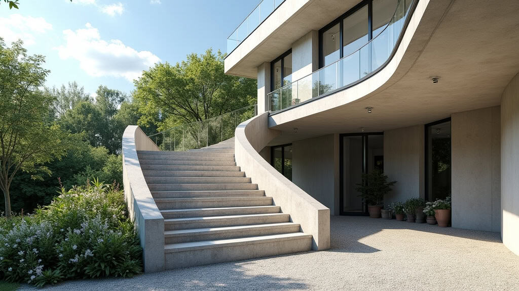 Monte-escalier extérieur résistant aux intempéries à Hénon