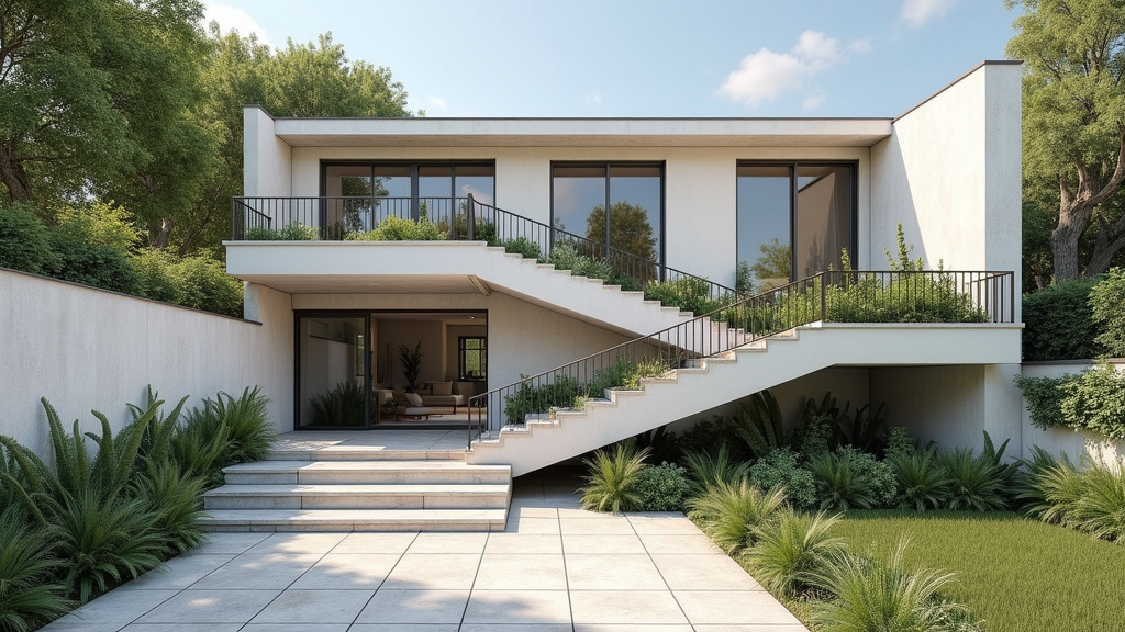 Monte-escalier extérieur résistant aux intempéries à Ligugé