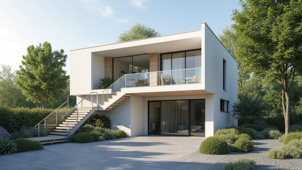 Monte-escalier extérieur résistant aux intempéries installé à Étival-lès-le-Mans