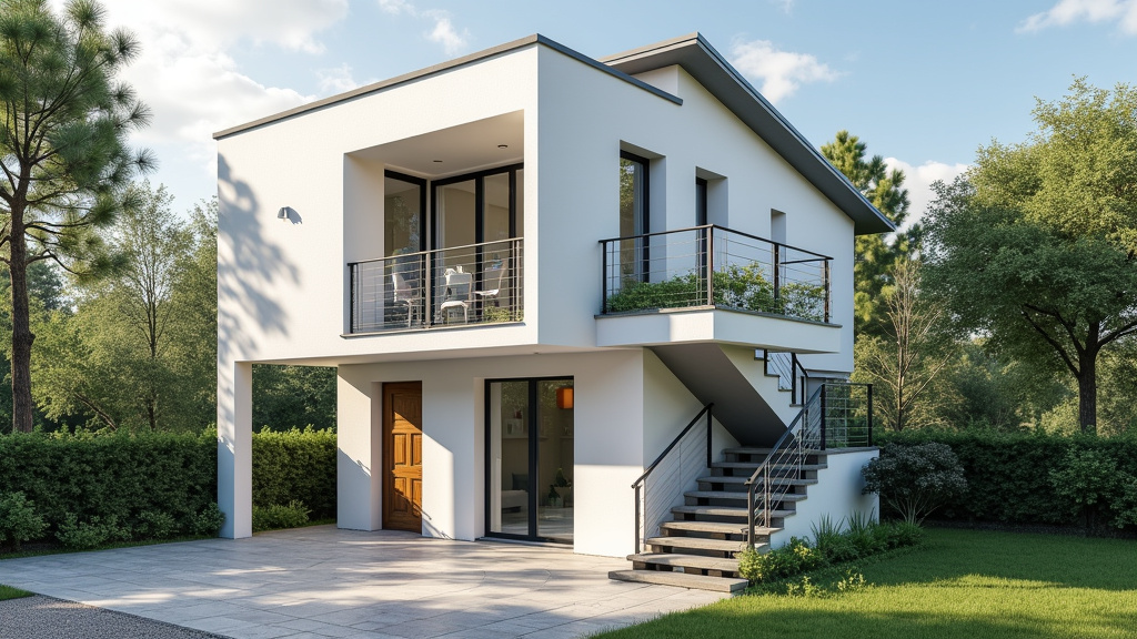 Monte-escalier extérieur résistant aux intempéries installé à Landiras