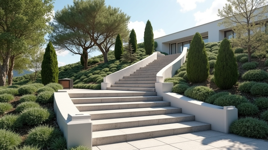 Monte-escalier extérieur résistant aux intempéries installé à Lombez