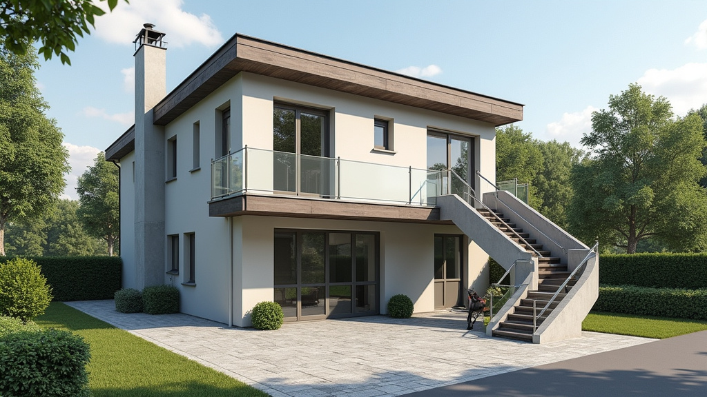 Monte-escalier extérieur résistant aux intempéries installé à Séreilhac