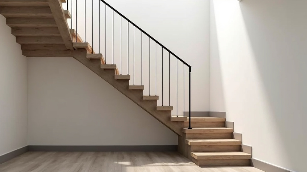 Monte-escalier installé dans un escalier droit, intégré de manière discrète dans un intérieur moderne