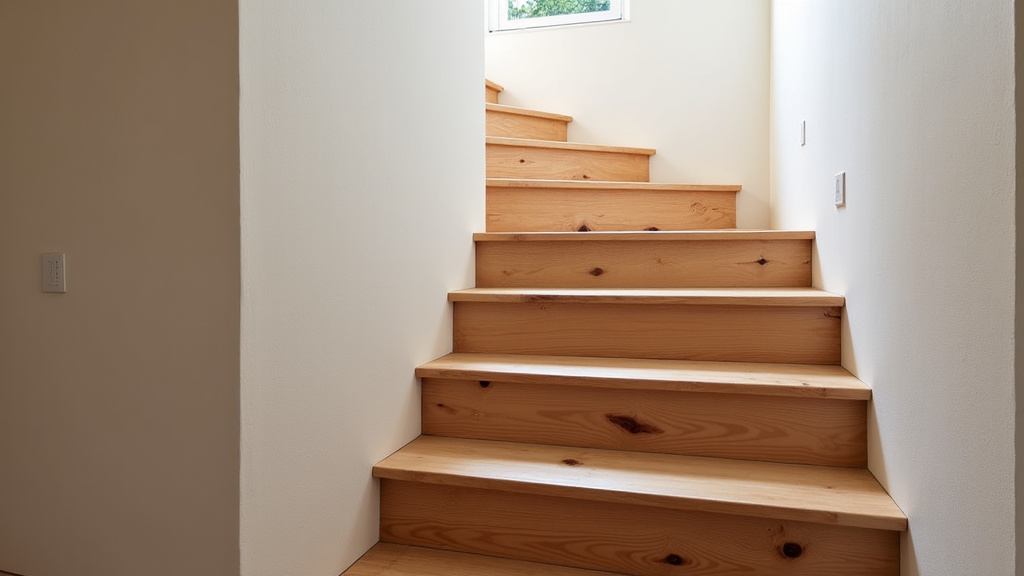 Monte-escalier installé dans un intérieur typique de Briouze, montrant l’intégration discrète dans un escalier en bois ancien