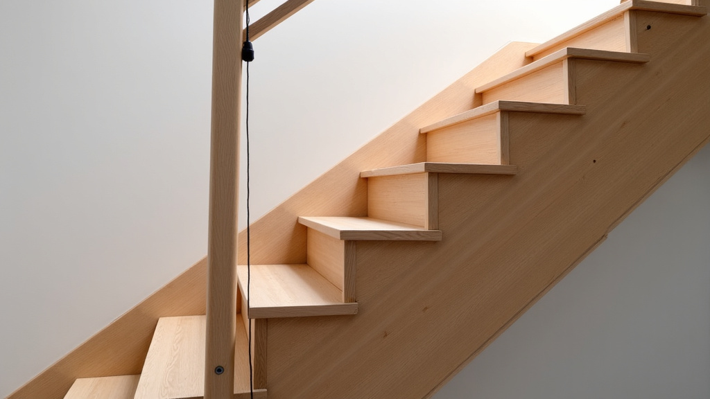 Monte-escalier installé dans une maison à Urt sur un escalier en bois