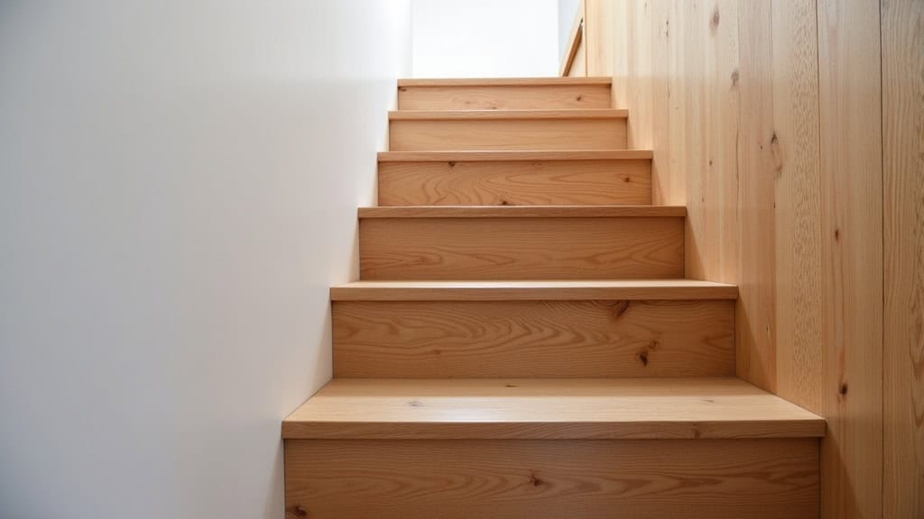 Monte-escalier installé dans une maison ancienne à Bar-sur-Aube, intégré discrètement dans un escalier en bois