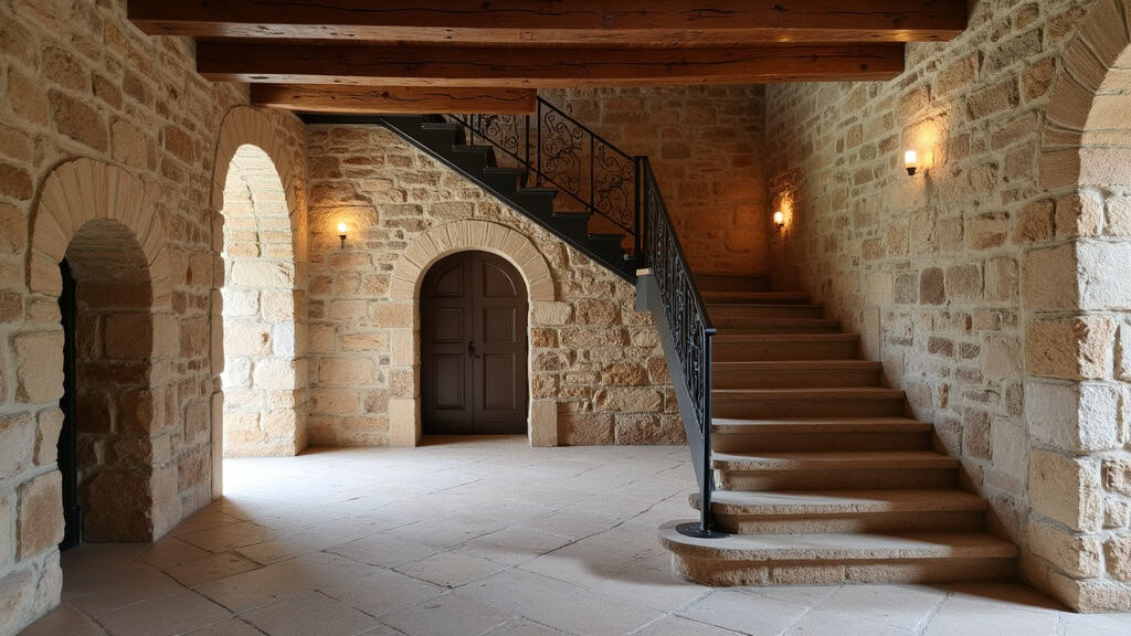 Monte-escalier installé dans une maison ancienne à Kaysersberg Vignoble